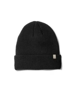 Alpine Waffle Beanie | Black