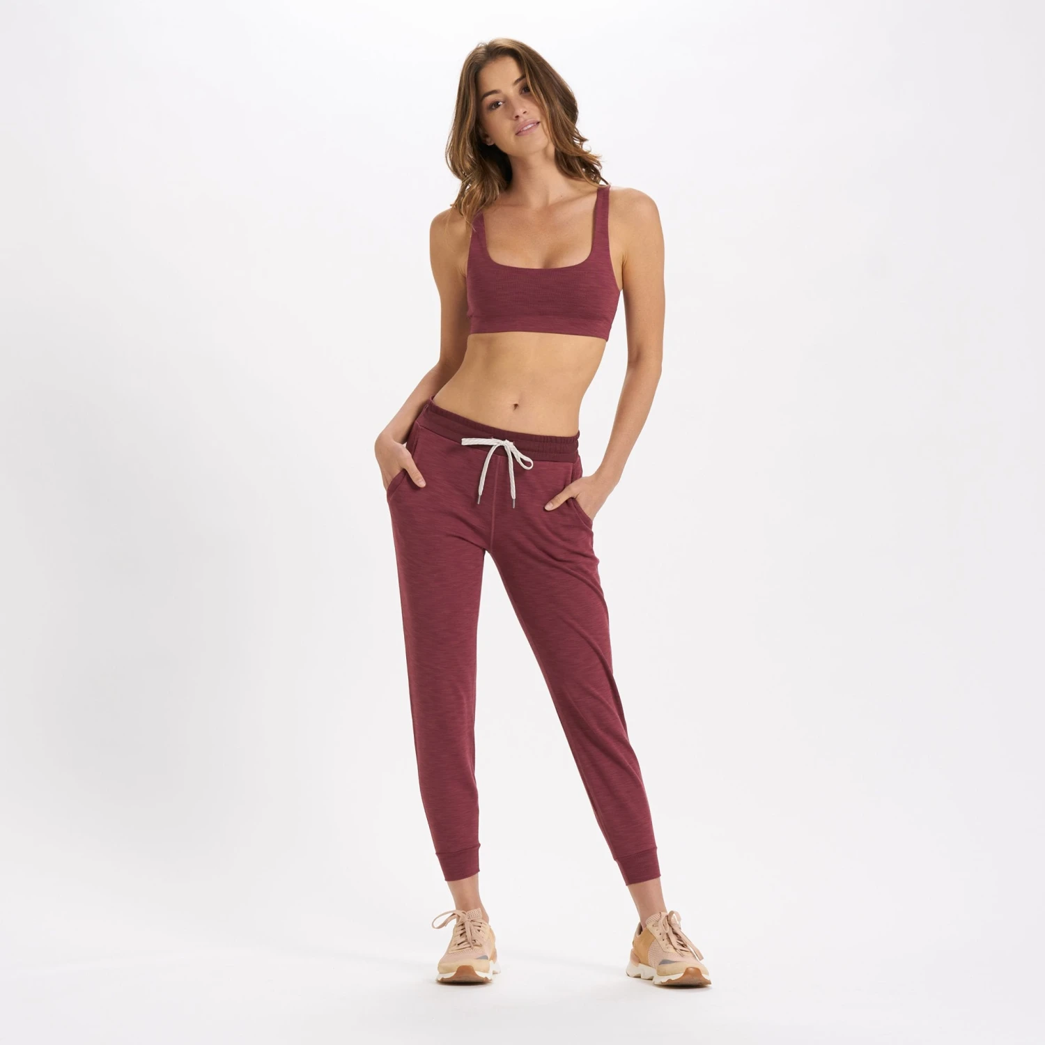 Lux Rib Daily Bra | Desert Rose Heather - Image 4