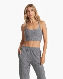 Long Line Elevation Bra | Heather Grey