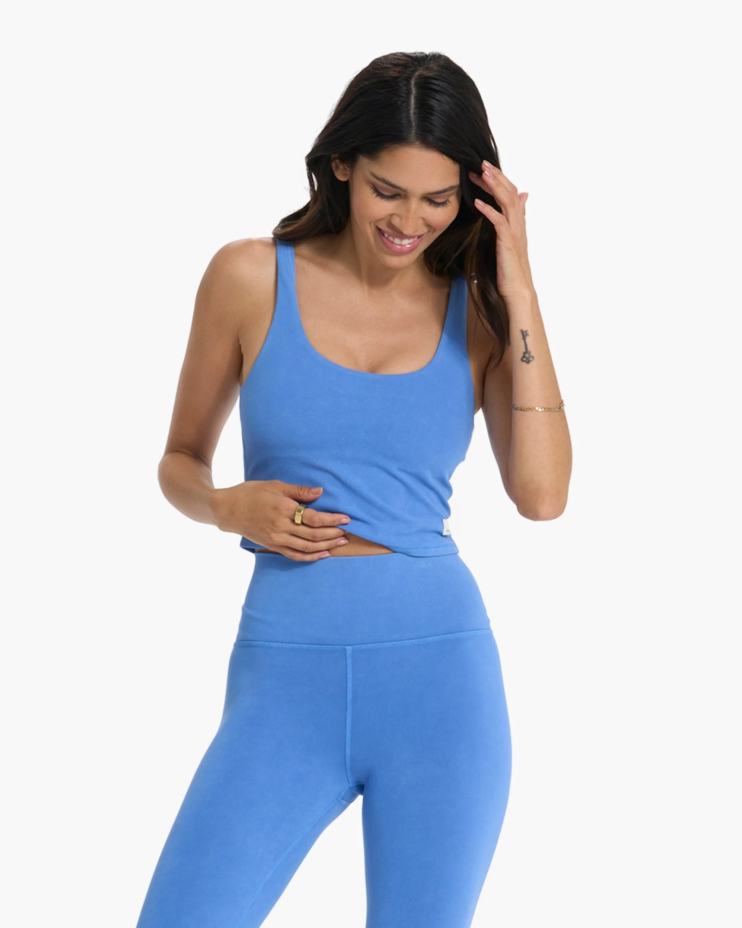 Washed Daily Crop | Washed Cerulean - Image 2