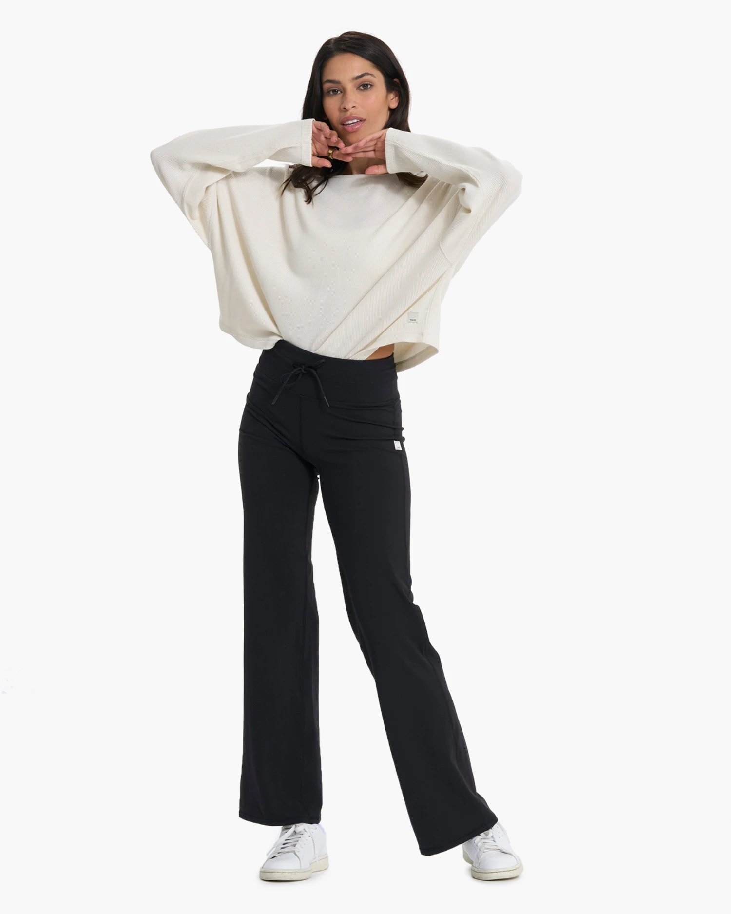 Slouchy Waffle Crew | Natural - Image 5