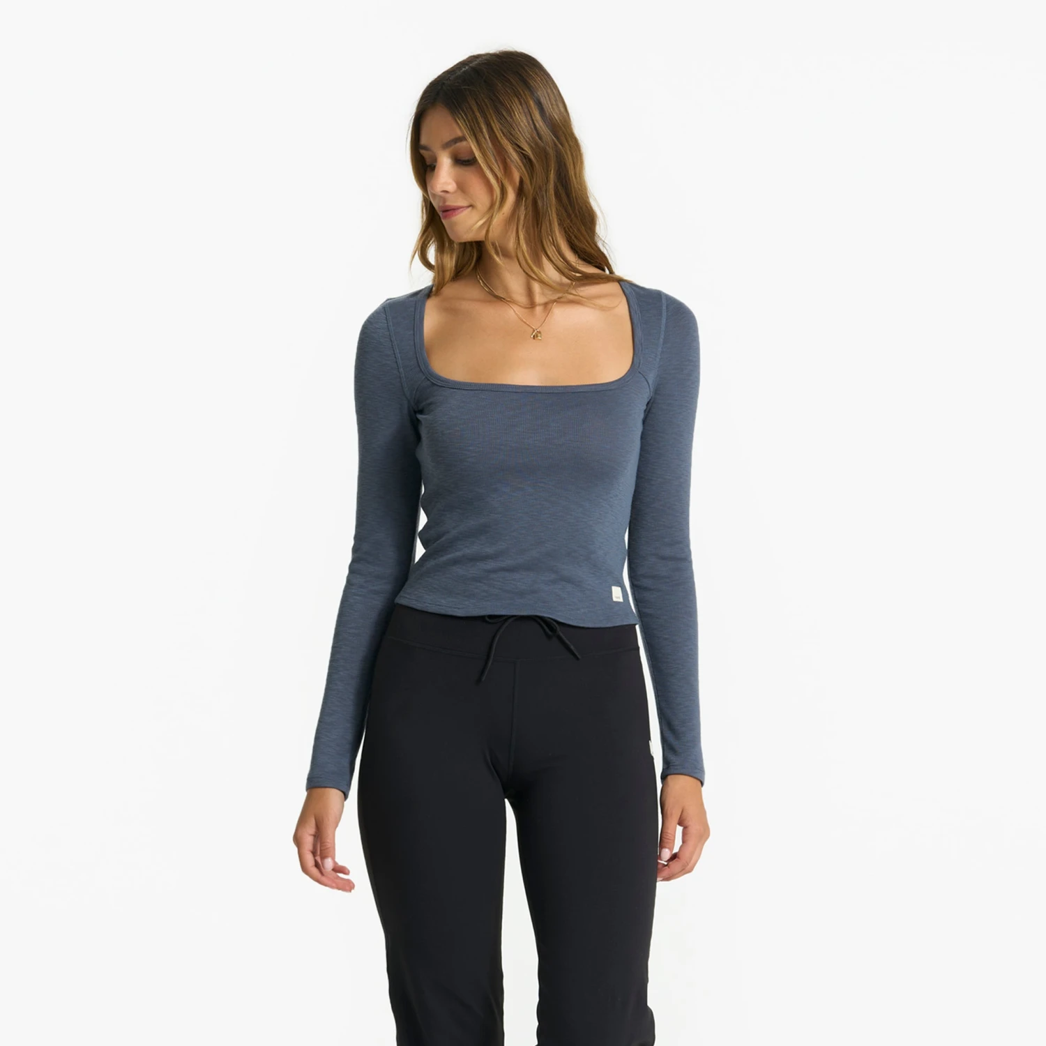 Long-Sleeve Sunrise Square Neck | Azure - Image 2