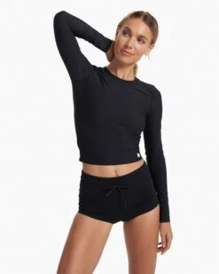 Long Sleeve Dune Crew | Black