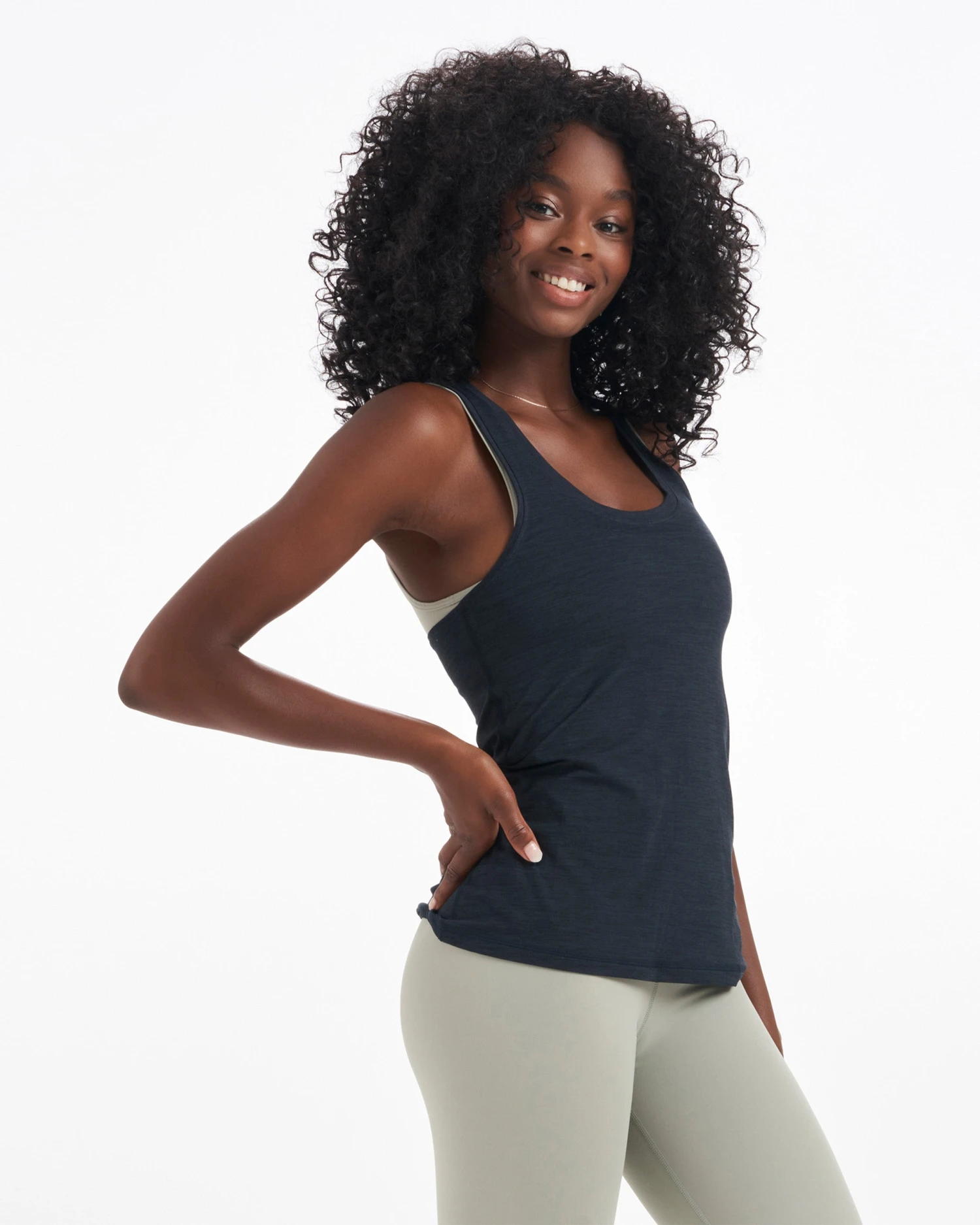 Lux Performance Tank | Ink Heather - Image 3