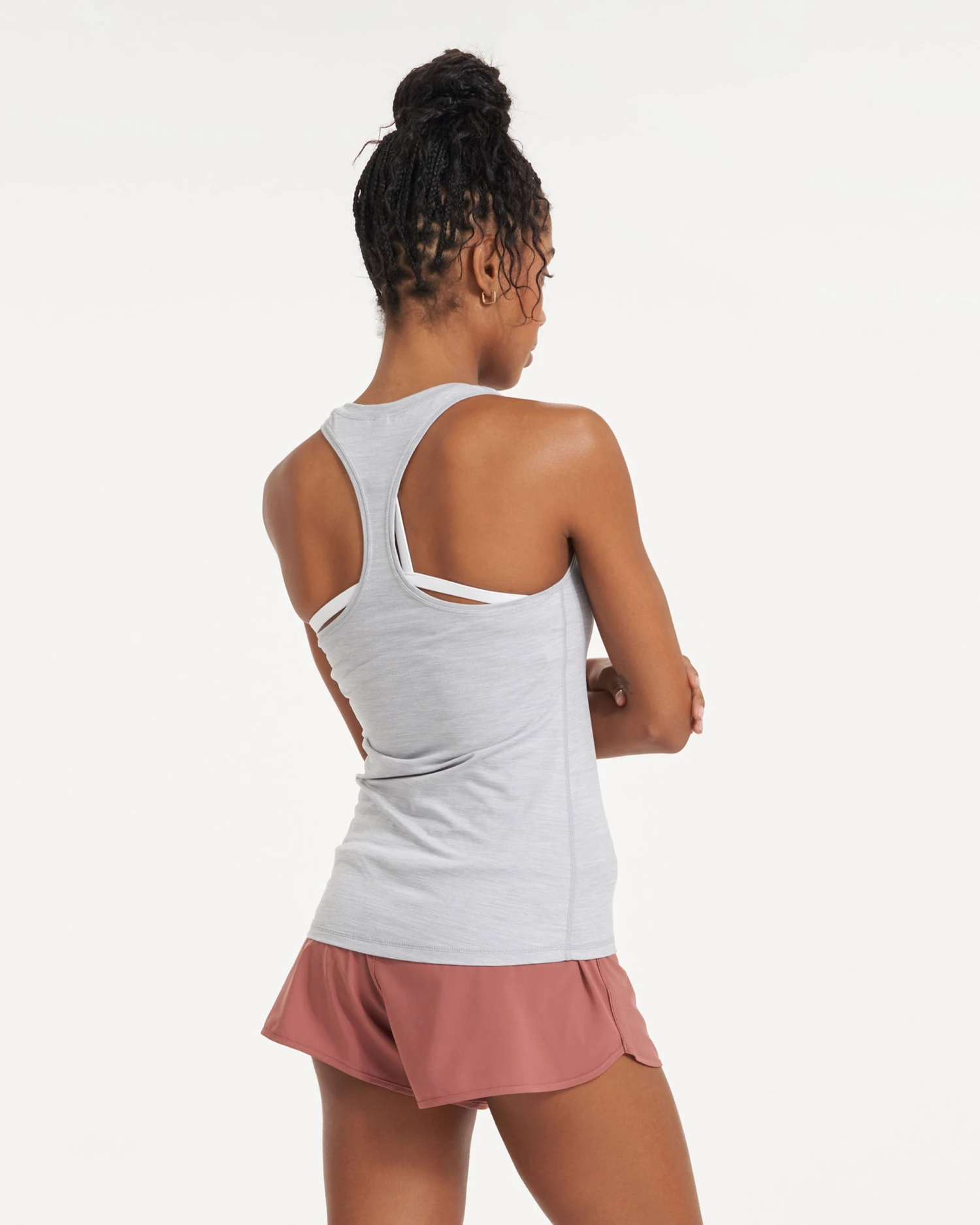 Lux Performance Tank | Platinum Heather - Image 2