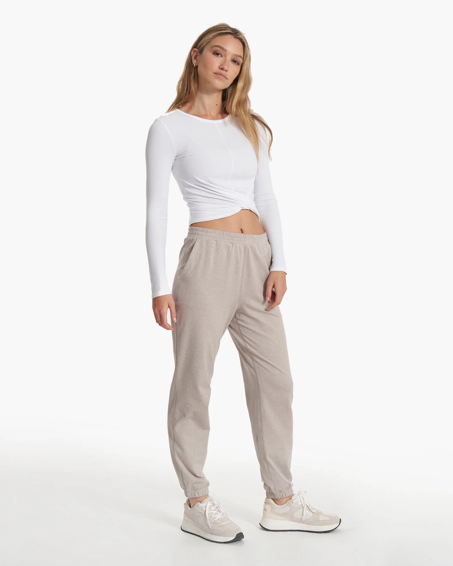 Long Sleeve Cove Twist Tee | White - Image 6