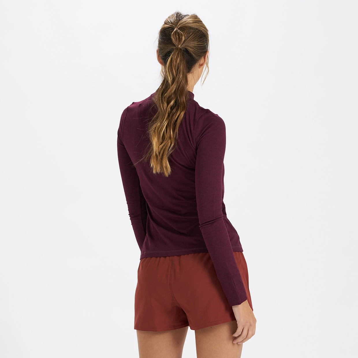 Long-Sleeve Lux Tee | Cerise Heather - Image 3