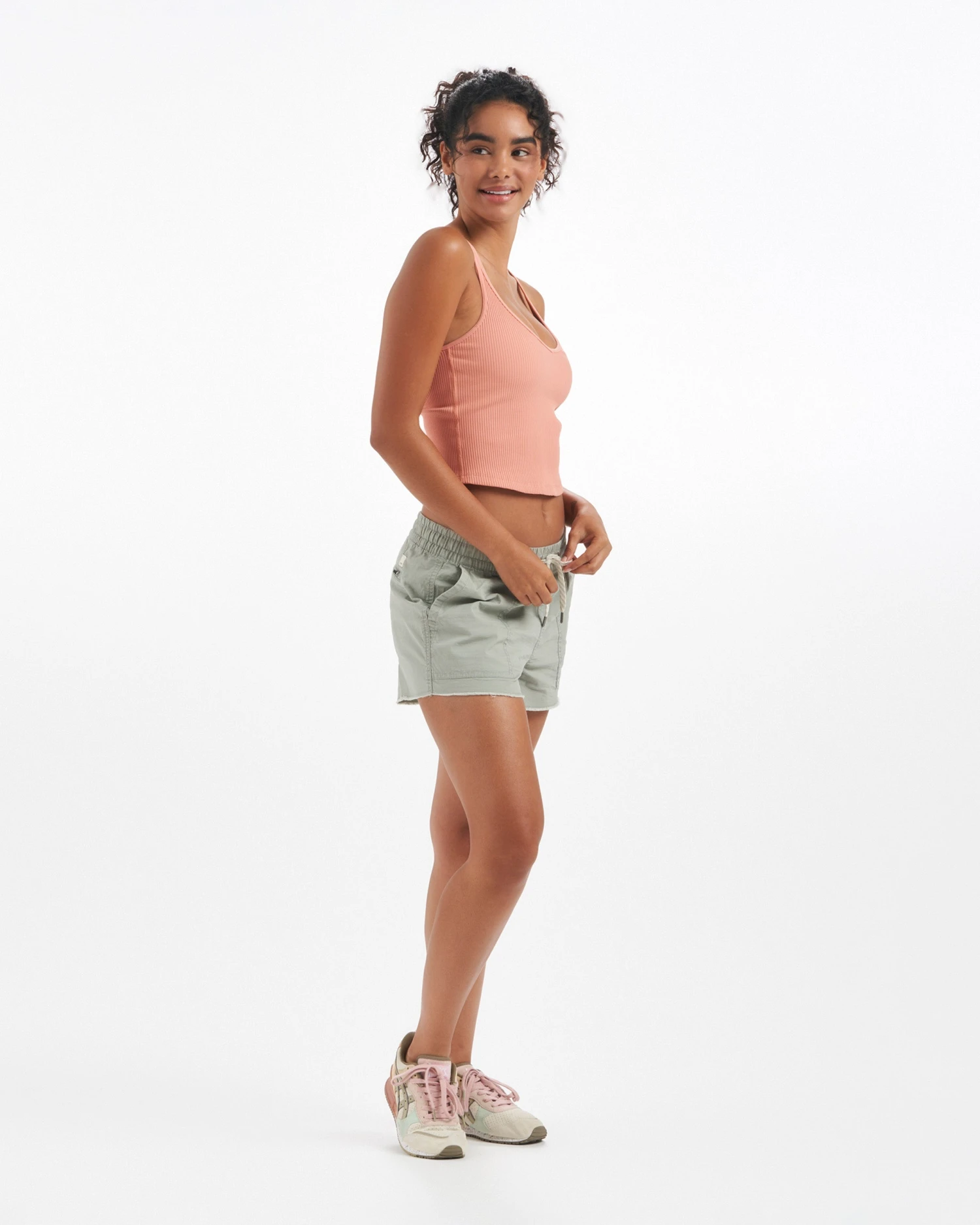 Rib Crop Tank | Light Cinnamon - Image 4
