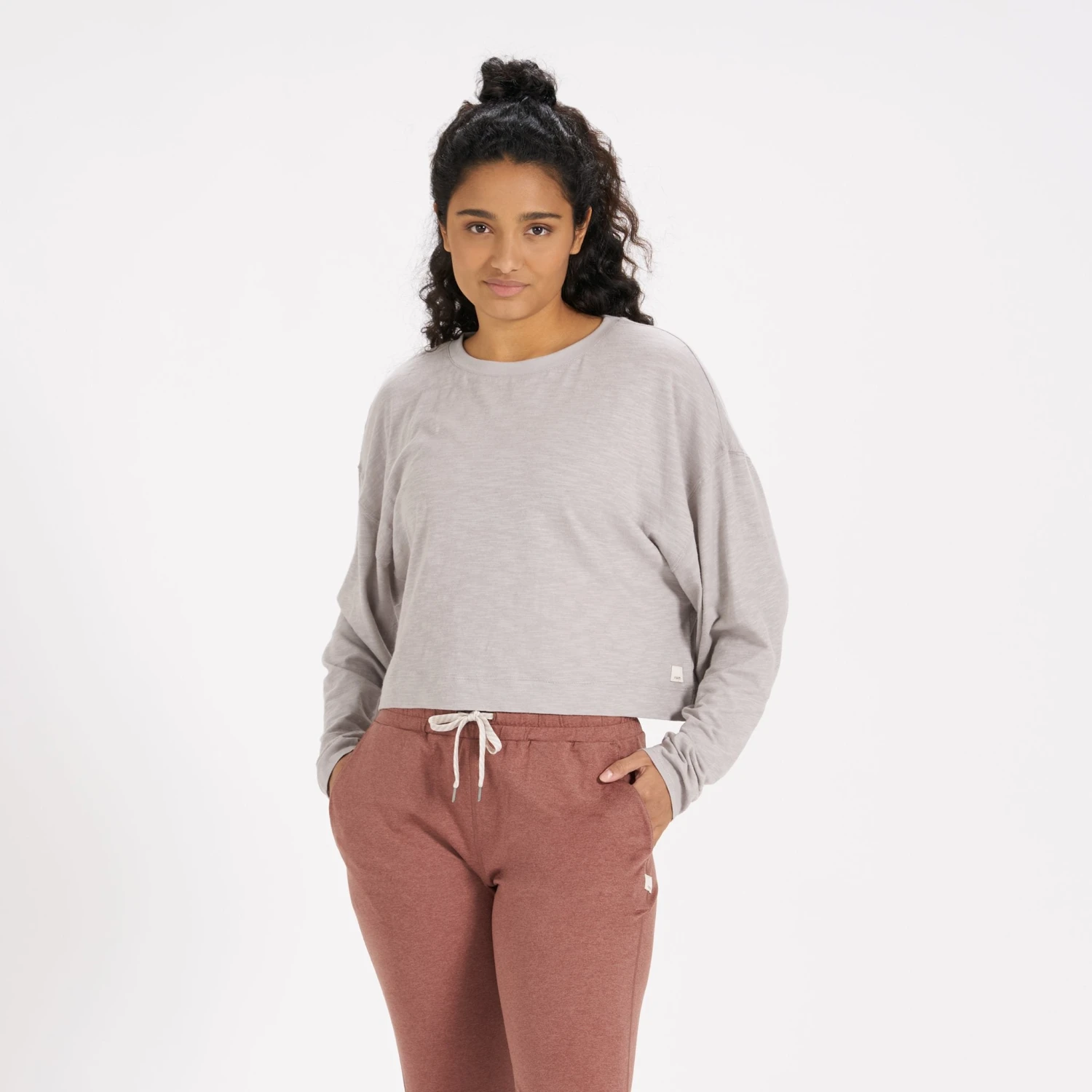 Long-Sleeve Sundown Tee | Fog - Image 2