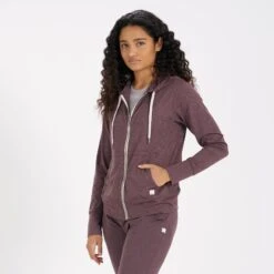 Halo Performance Hoodie | Smoked Plum Heather