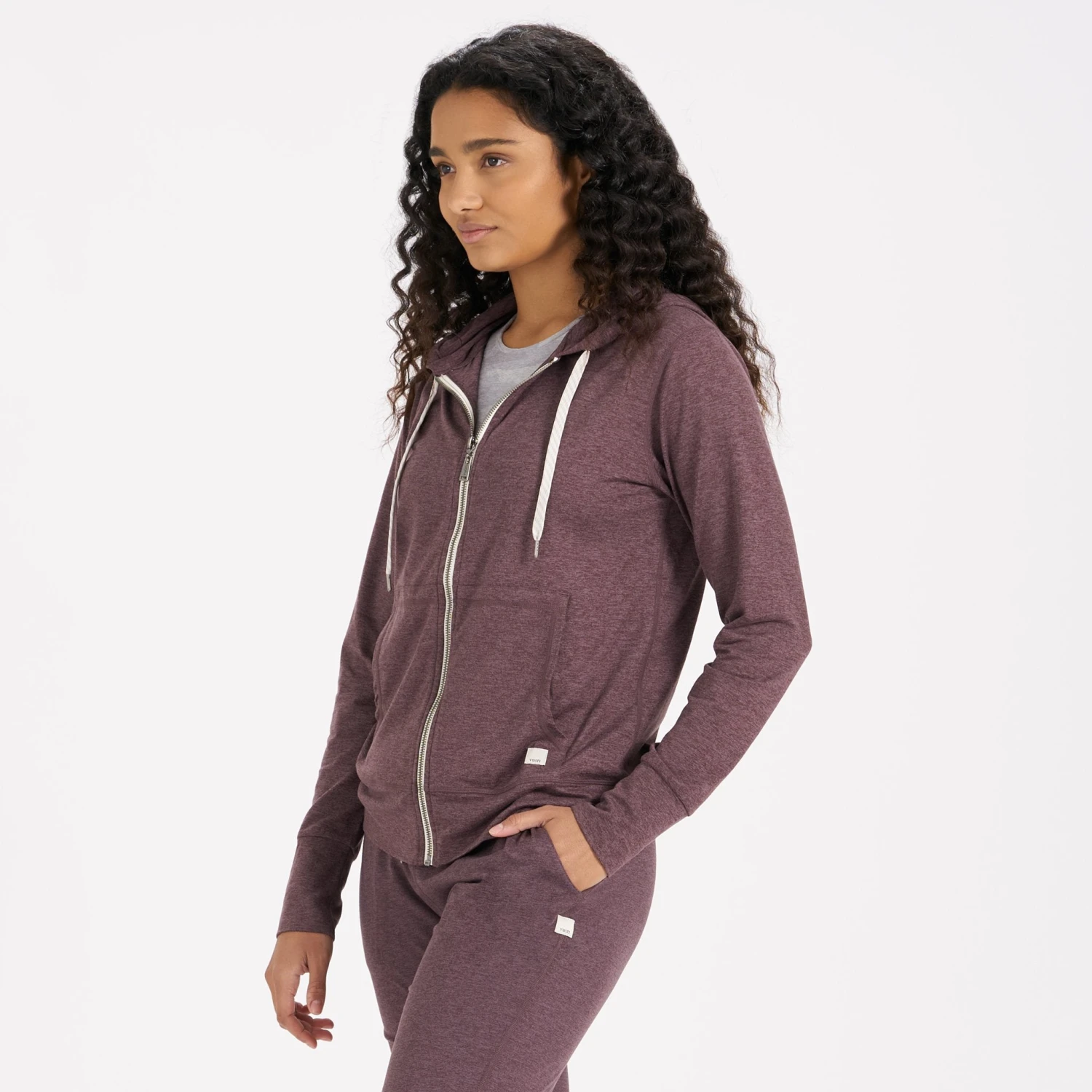 Halo Performance Hoodie | Smoked Plum Heather - Image 2