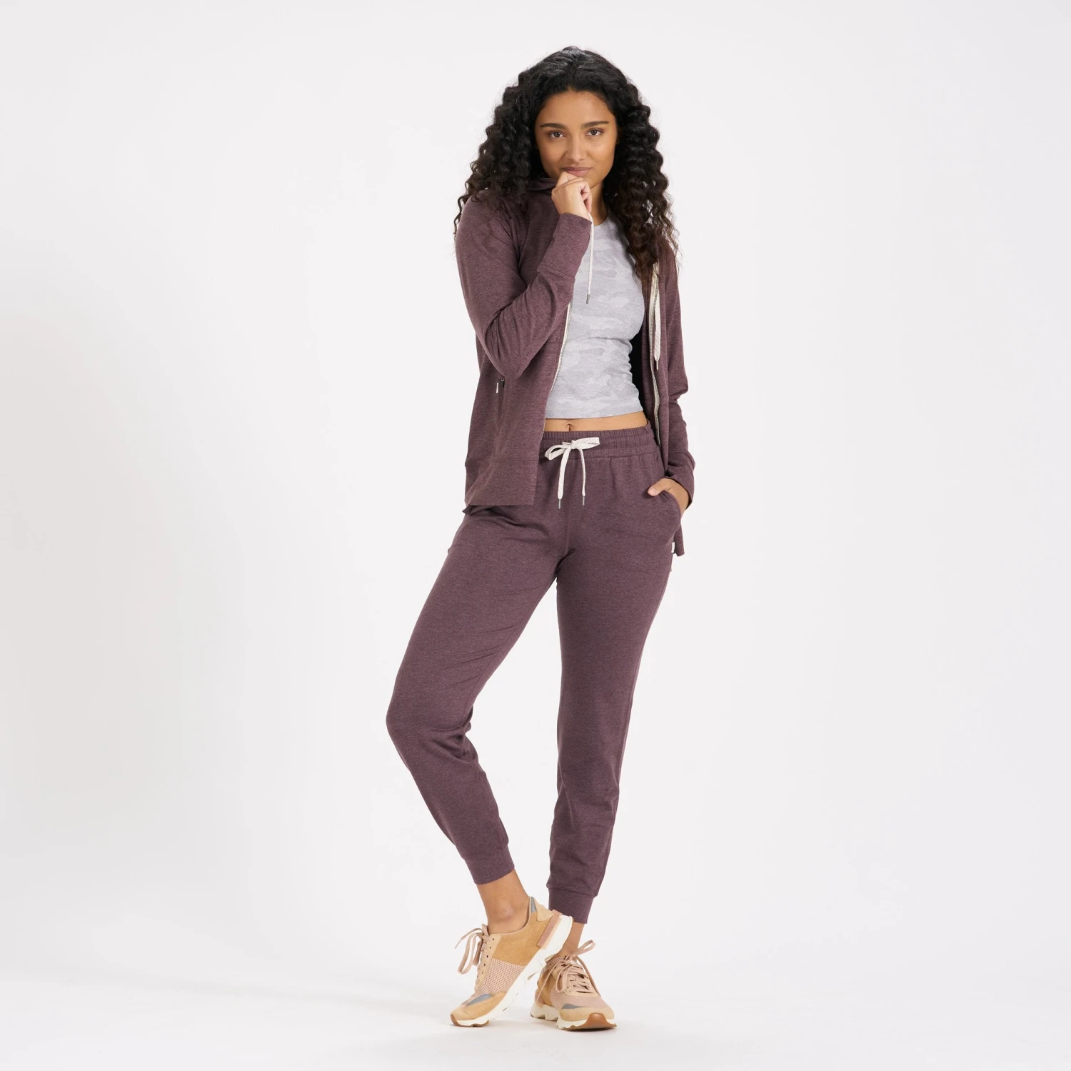 Halo Performance Hoodie | Smoked Plum Heather - Image 6