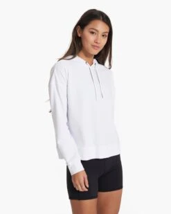 Terry UPF Hoodie | White