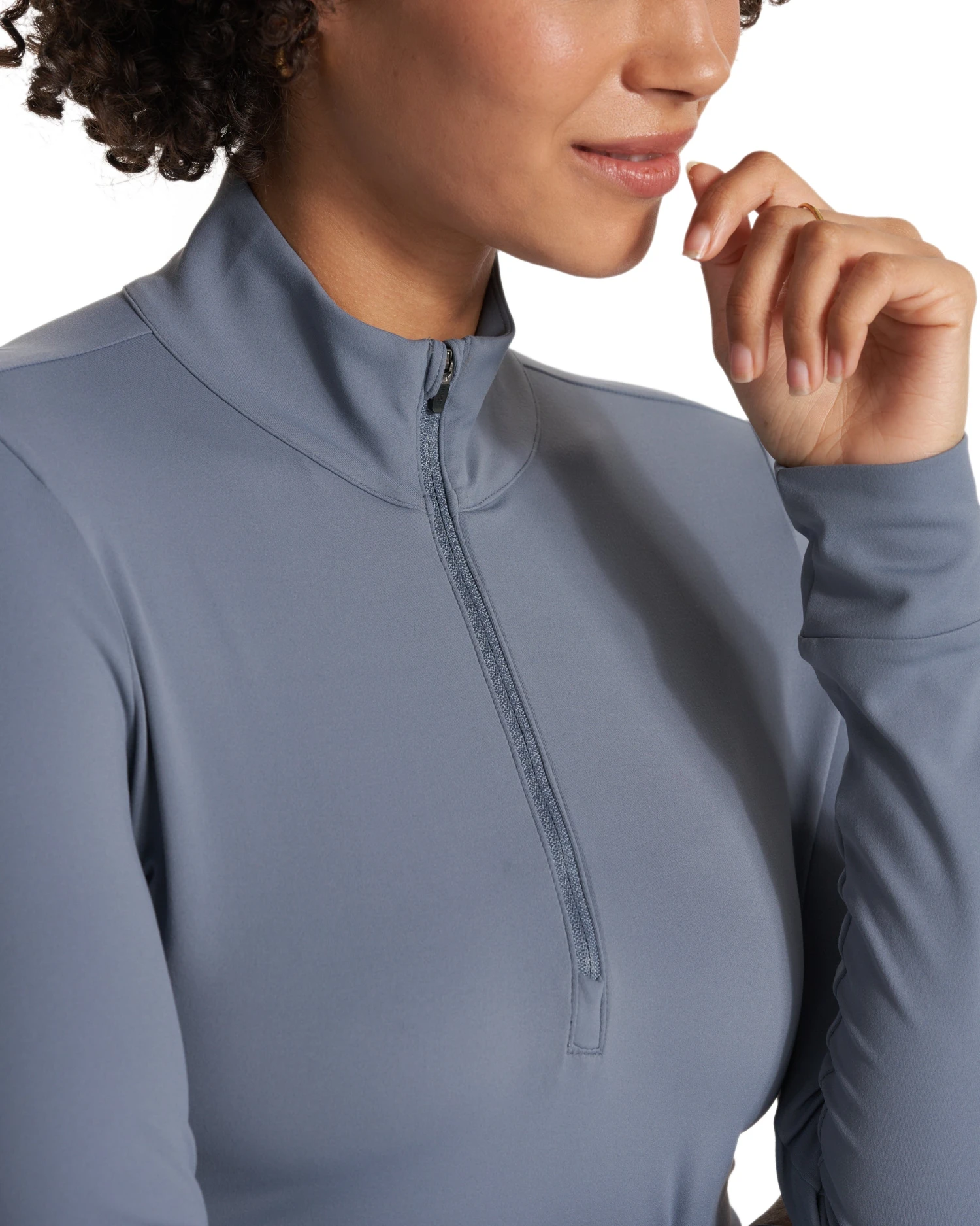 Studio Half Zip | Light Azure - Image 3