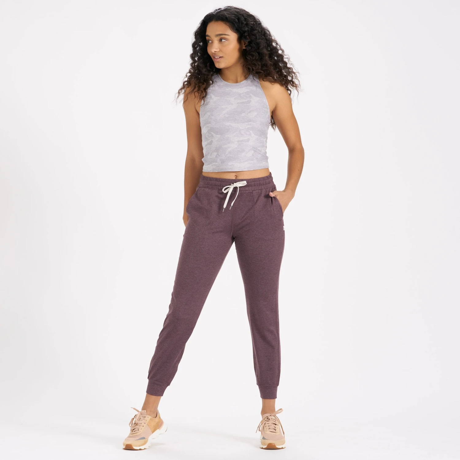 Performance Jogger - Long | Smoked Plum Heather - Image 4