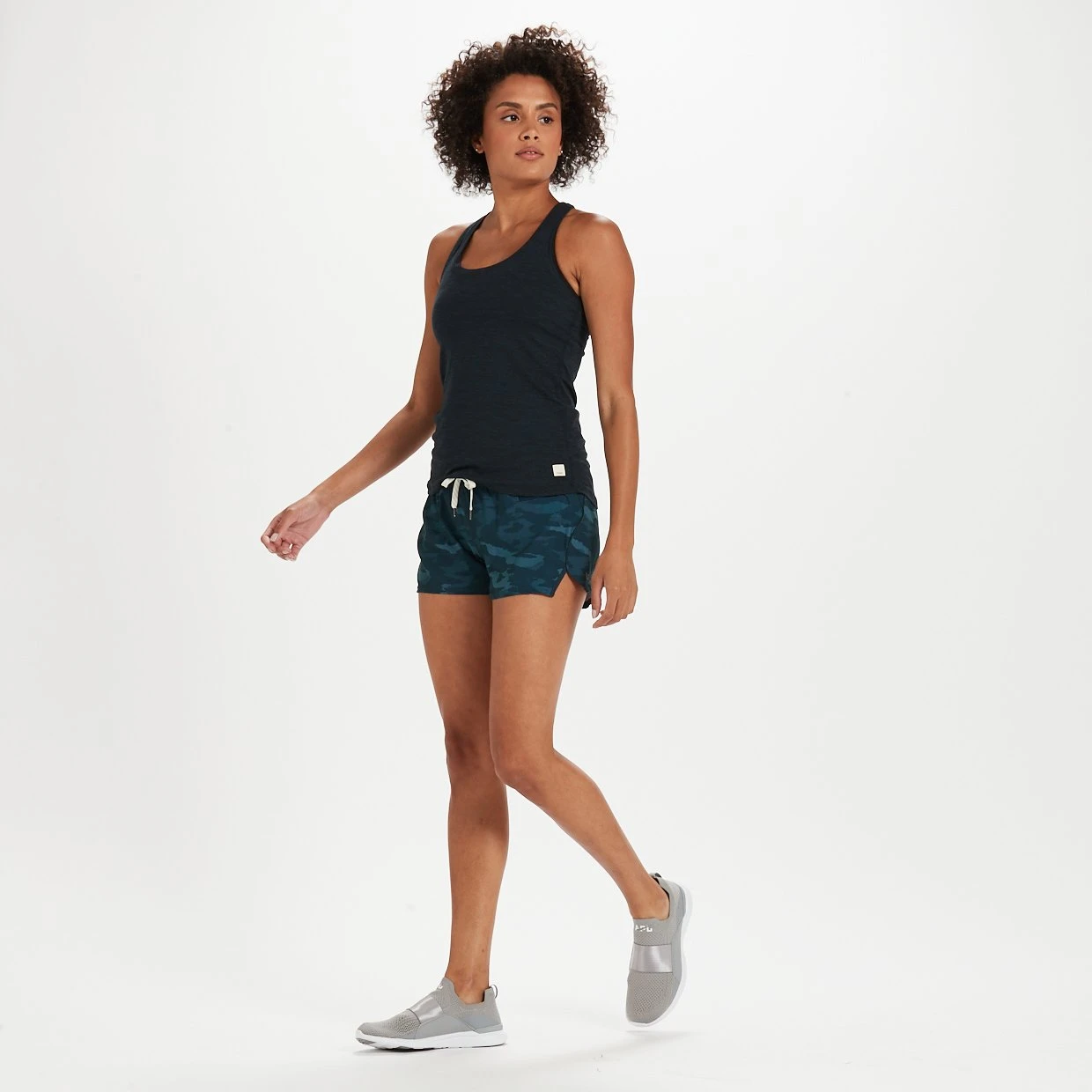 Clementine Short | Indigo Watercolor Camo - Image 4