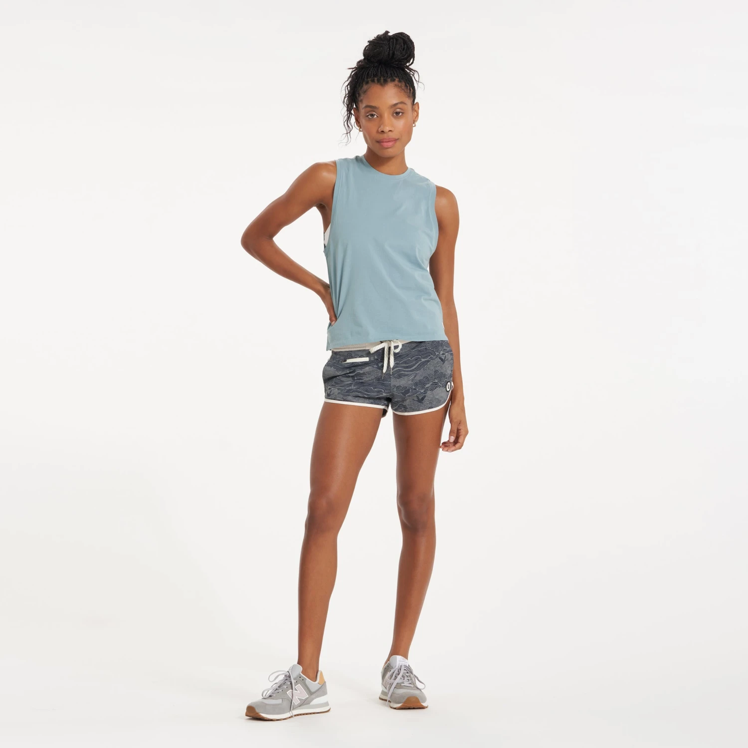 Tavi Short | Midnight Vintage Ocean - Image 4