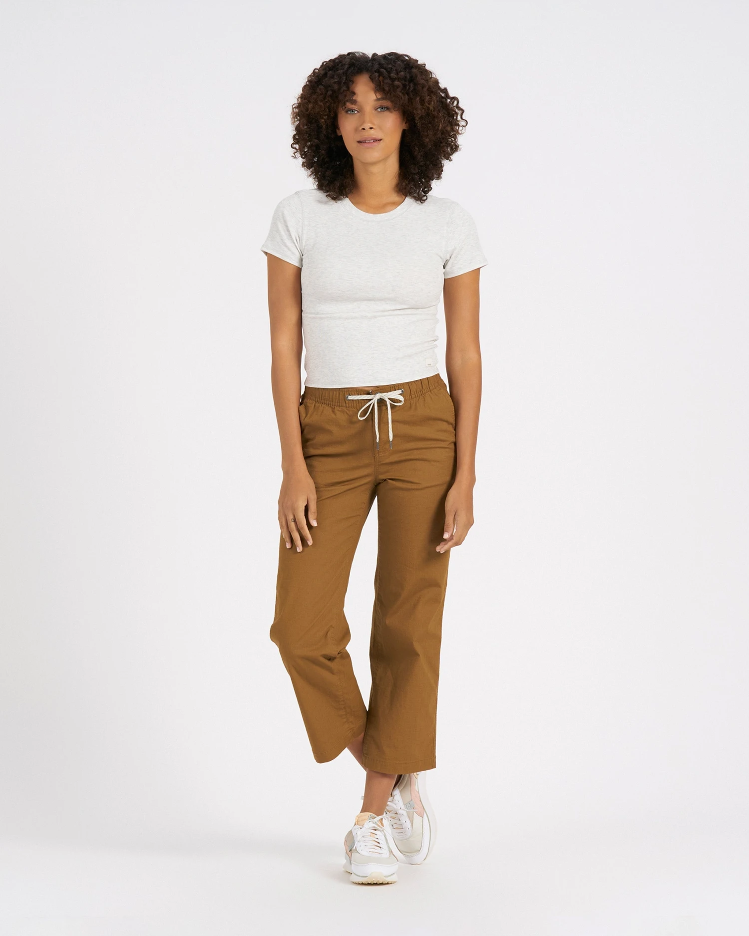 Pose Fitted Tee | White Heather - Image 6