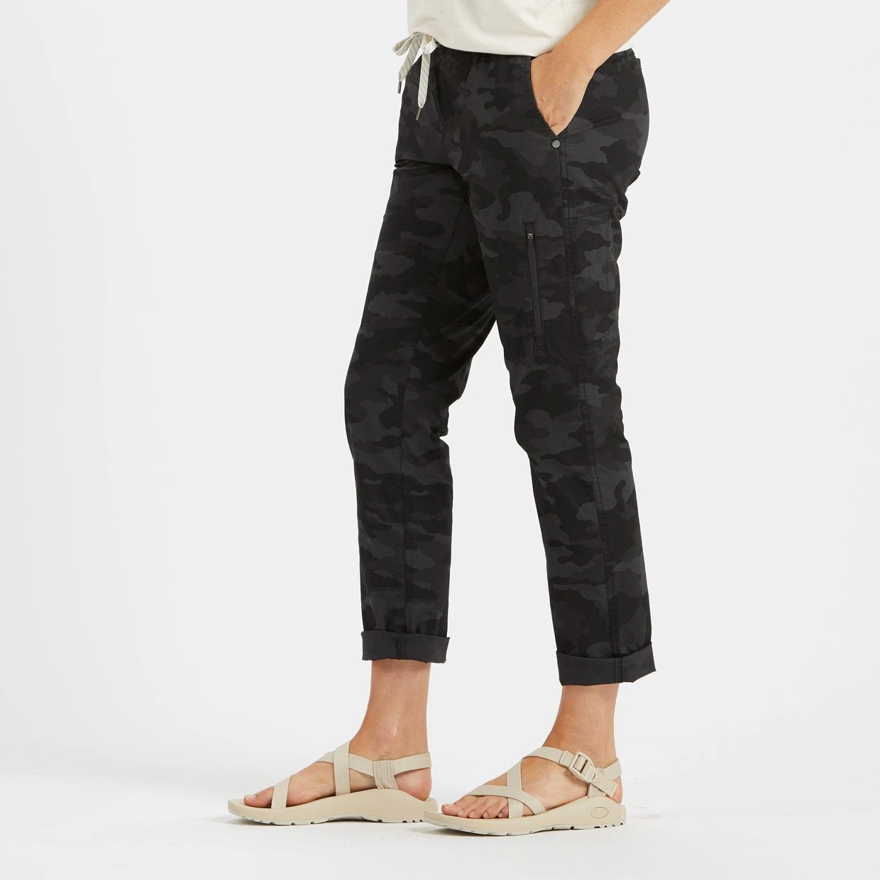 Womens Ripstop Pant | Black Camo - Image 2