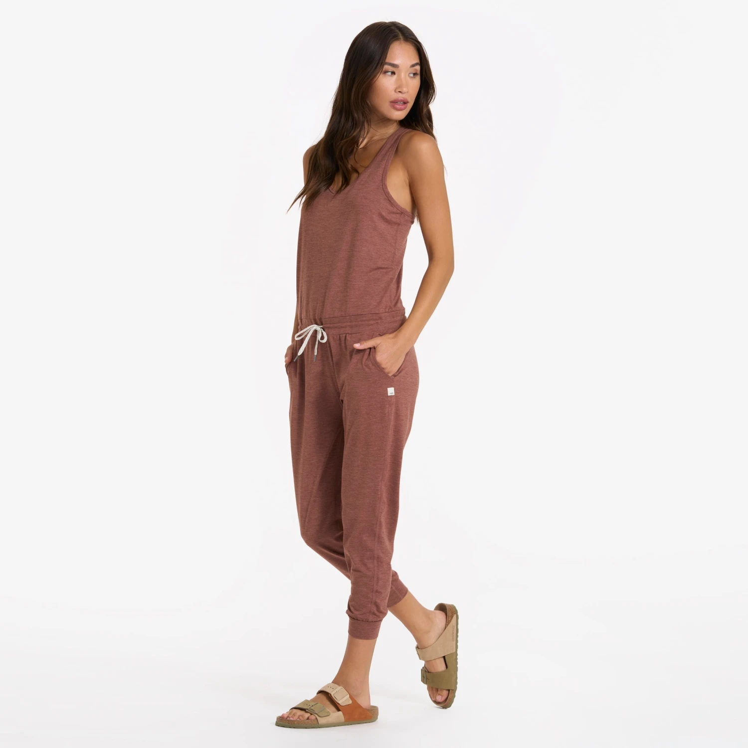 Lux Jumpsuit | Terracotta Heather - Image 3