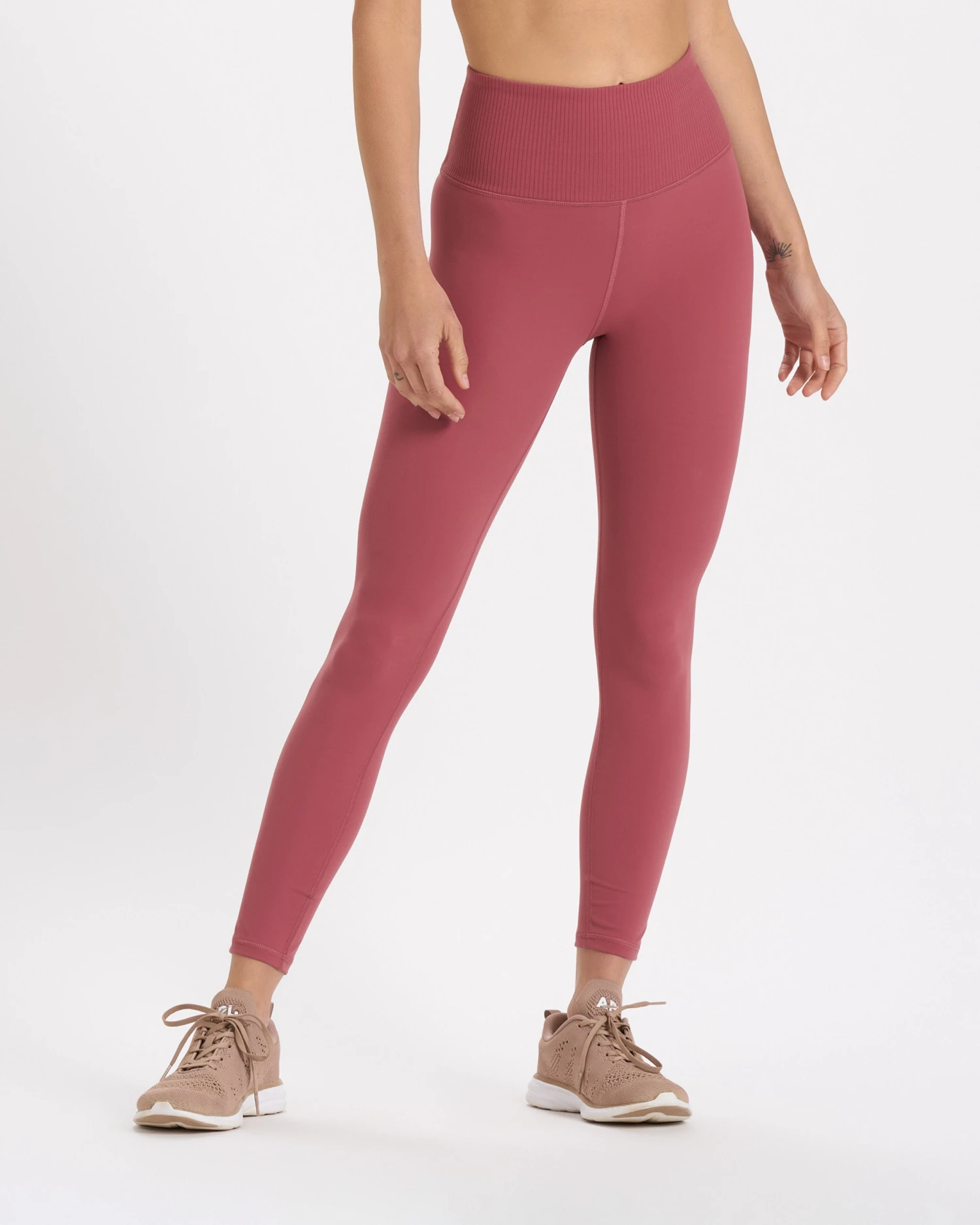 Rib Studio Legging | Desert Rose - Image 2