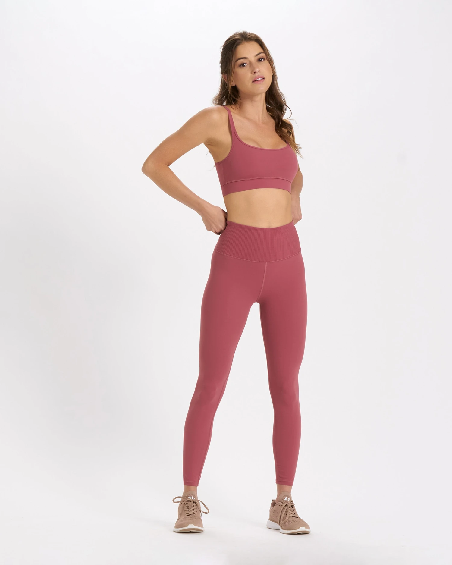 Rib Studio Legging | Desert Rose - Image 4