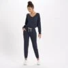 Long-Sleeve Lux Jumpsuit | Midnight Heather