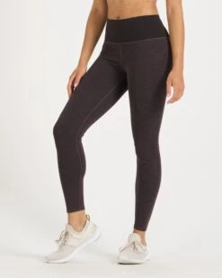 Lux Rib Studio Legging | Quartz Heather