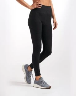 Clean Elevation Legging-Long | Black Heather