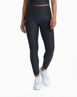 Clean Elevation Legging | Charcoal Heather Gingham