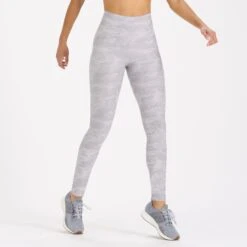 Clean Elevation Legging-Long | Pale Heather Camo
