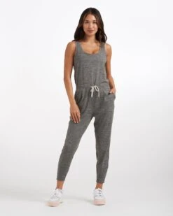 Lux At Ease Jumpsuit | Heather Grey