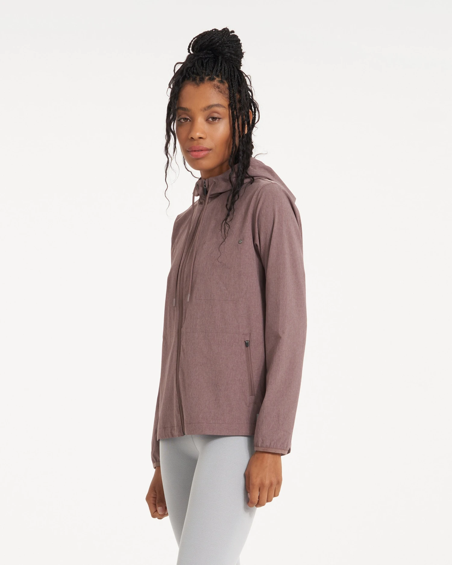 Womens Outdoor Trainer Shell | Hazel Linen Texture - Image 2