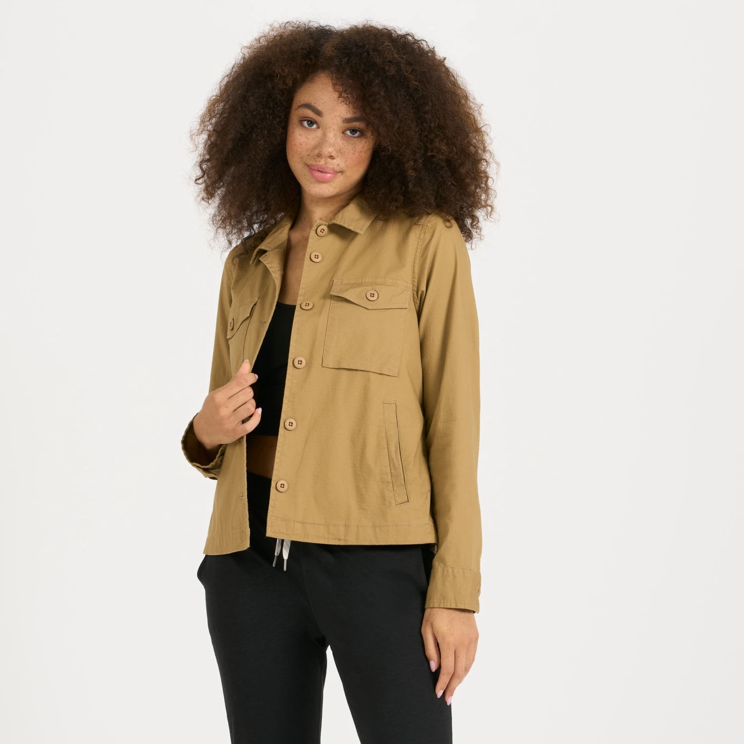 Womens Ripstop Jacket | Wheat - Image 3