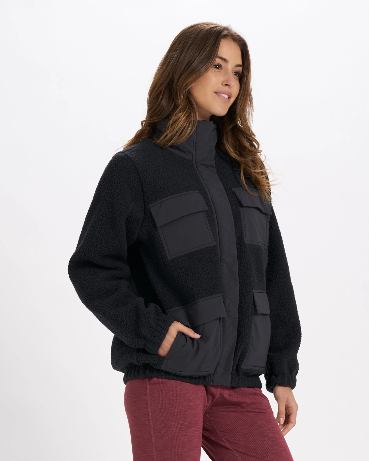 Utility Sherpa Jacket | Black - Image 2