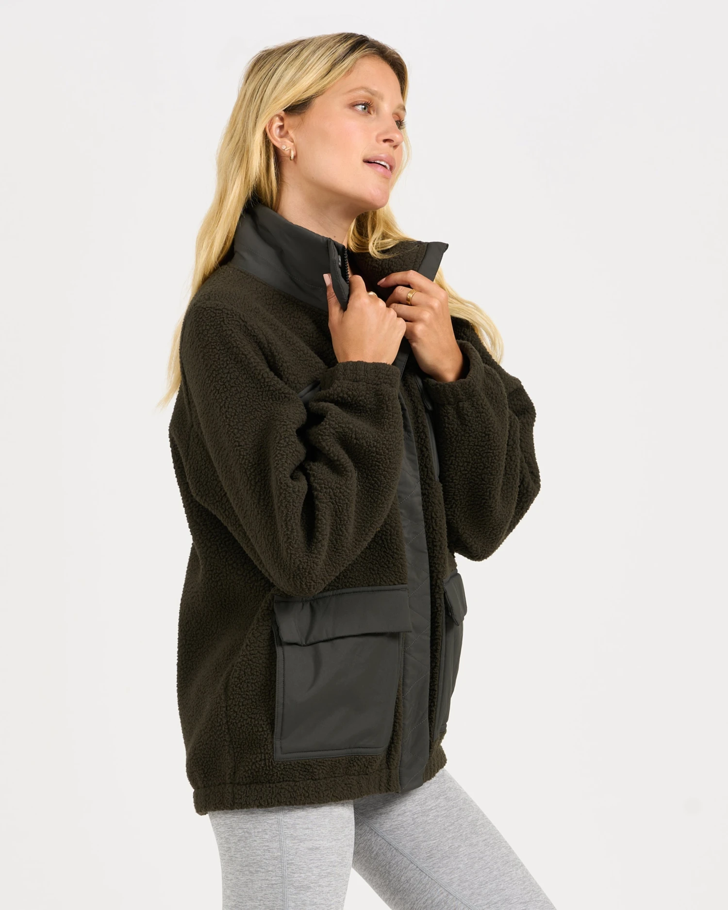 Utility Sherpa Jacket | Dark Oregano - Image 2