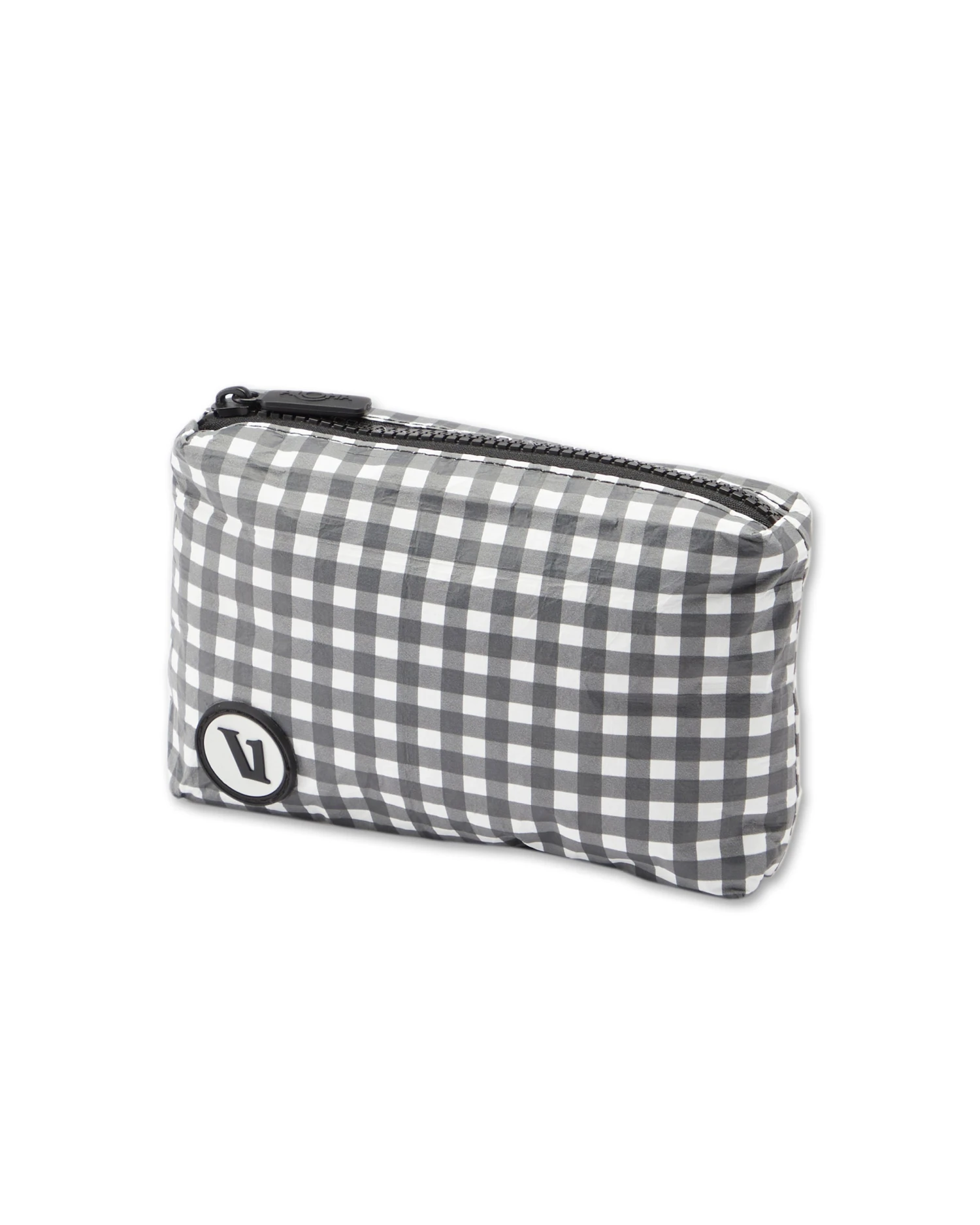 ALOHA-Mini Pouch | Charcoal Gingham - Image 2