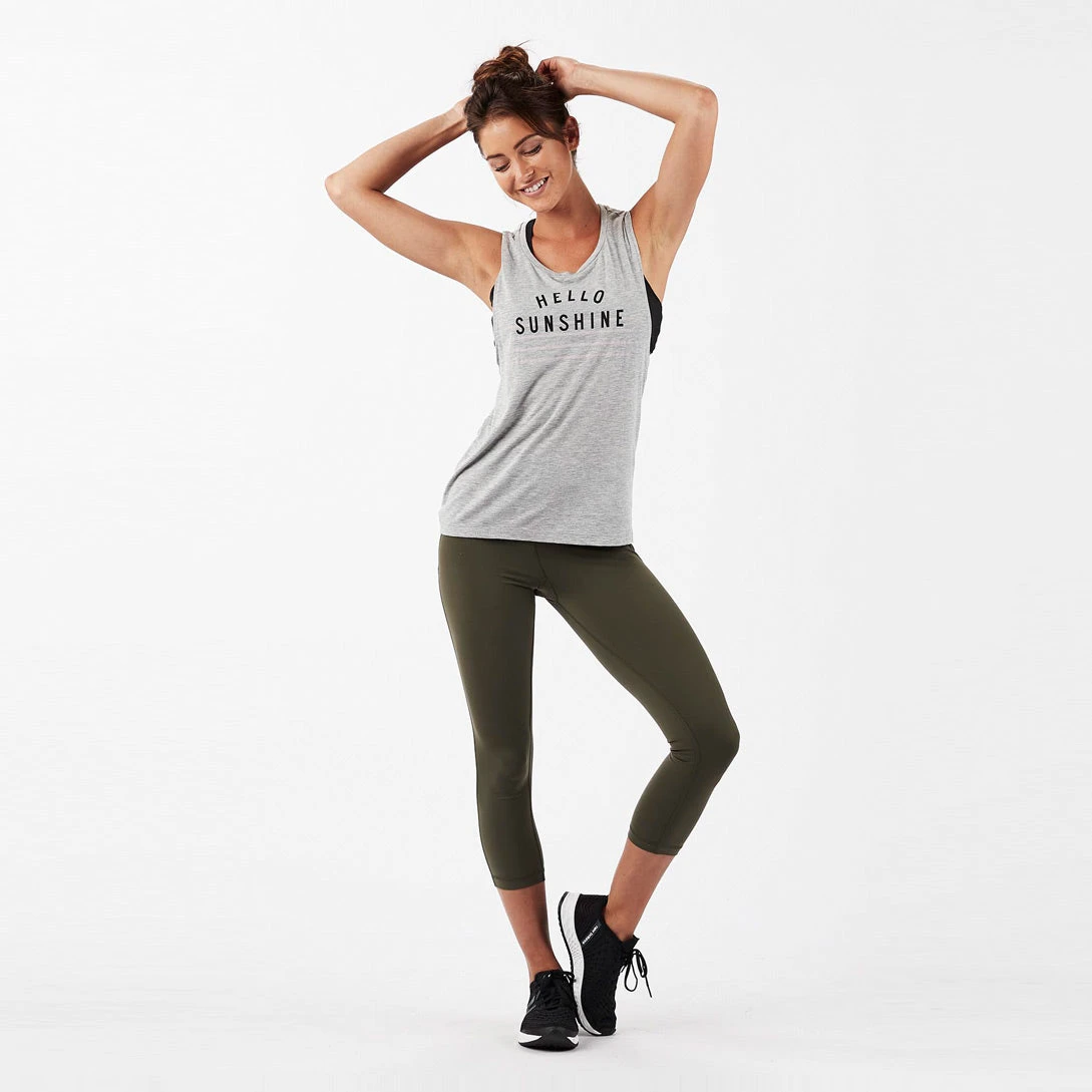 Hello Sunshine Tank | Light Grey - Image 2